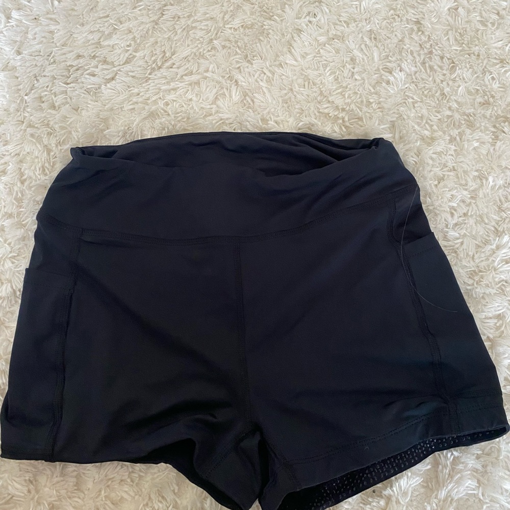 Women's Athletic Black Shorts